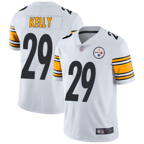 Men Pittsburgh Steelers Football #29 Limited White Kam Kelly Road Vapor Untouchable Nike NFL Jersey